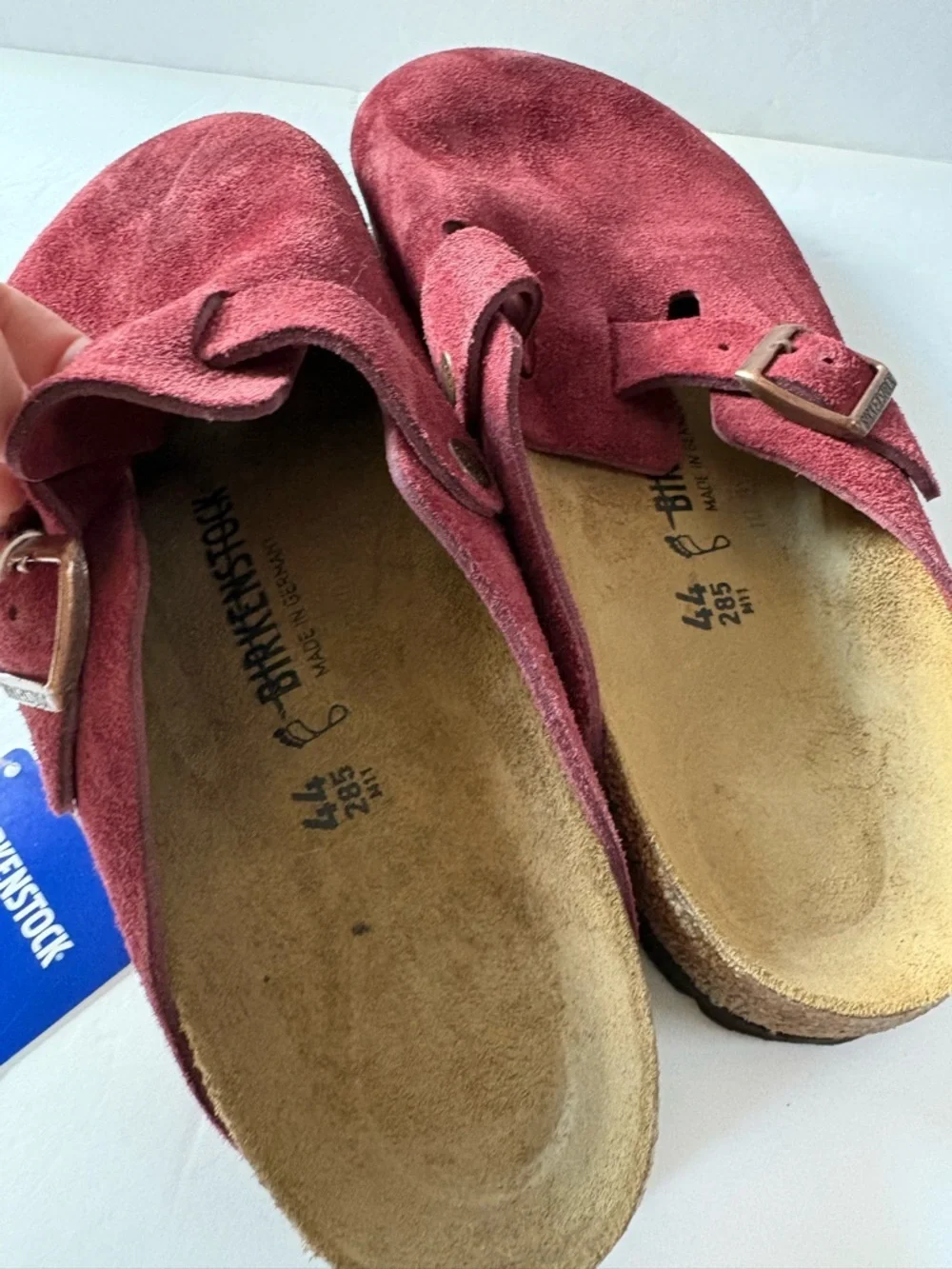NWT Birkenstock Boston Suede Clog Size 44